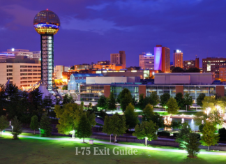 Knoxville, Tennessee | I-75 Exit Guide