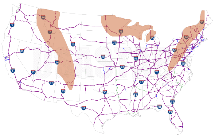 Early October Fall Foliage Map | I-75 Exit Guide