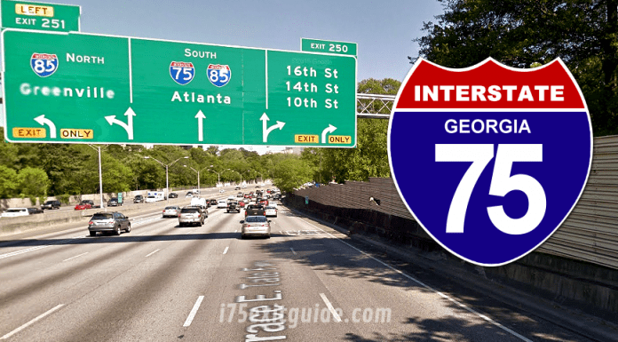 Map Of I 75 In Georgia With Exits - Maps For You