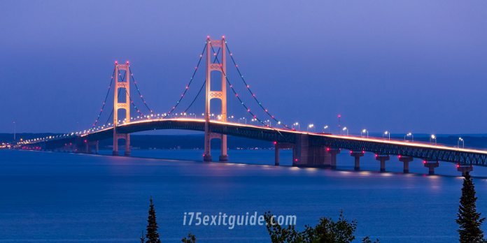 Mackinac Bridge Michigan | I-75 Exit Guide
