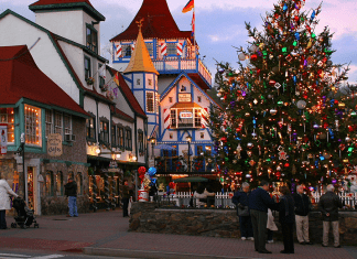 Downtown Helen at Christmas | I-75 Exit Guide